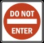 do not enter