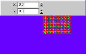 grid of red and green triangles