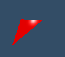 shiny red triangle