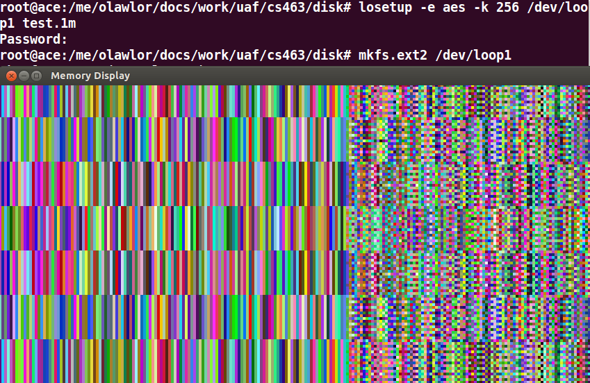 repeating patterns, disk watermark attack