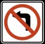  No left turn