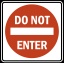 do not enter