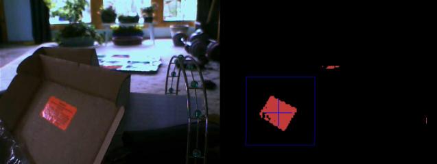 Rejecting false matches as too far from the center of mass.